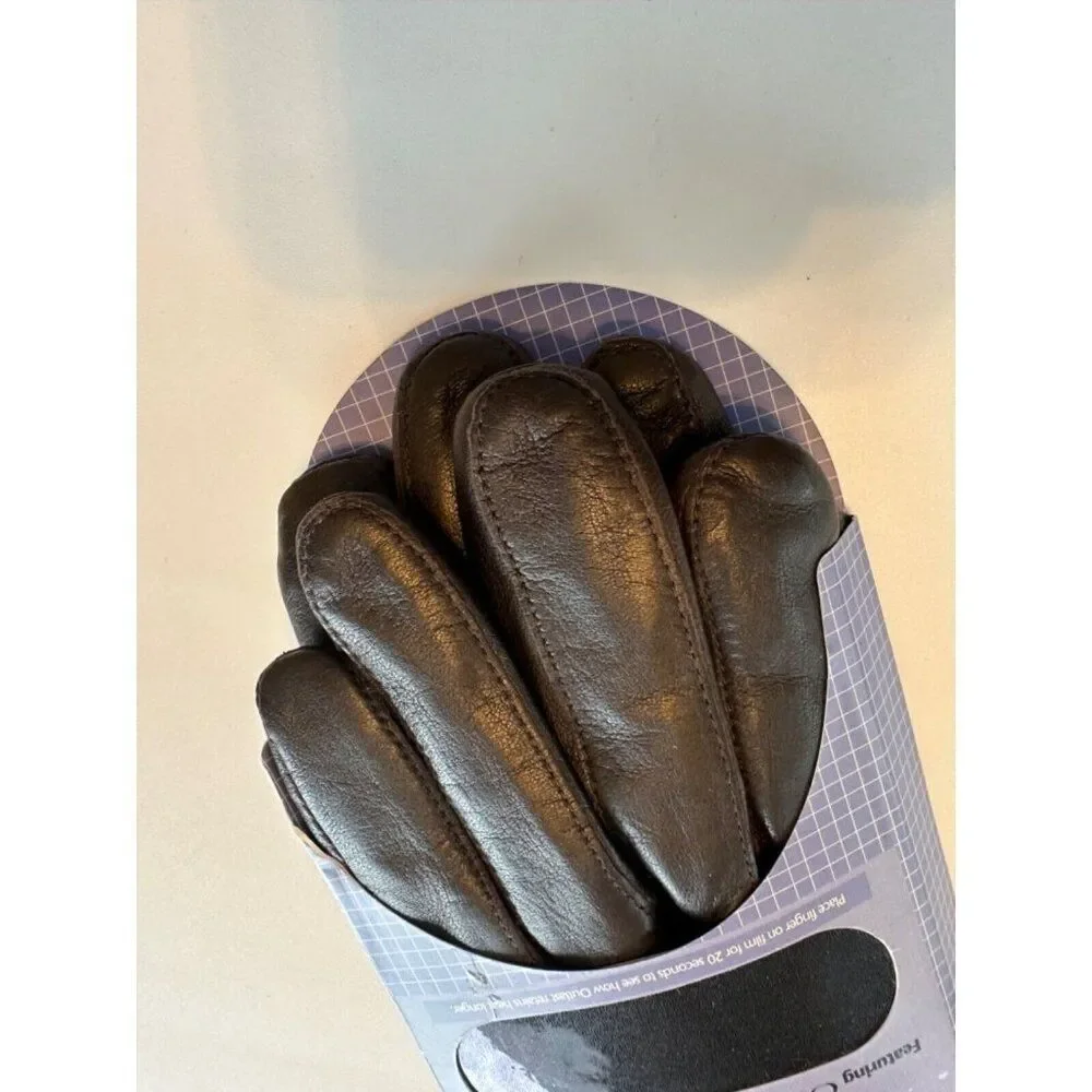 Smart Glove Women's Genuine Leather Glove Dark Brown Size Medium NEW